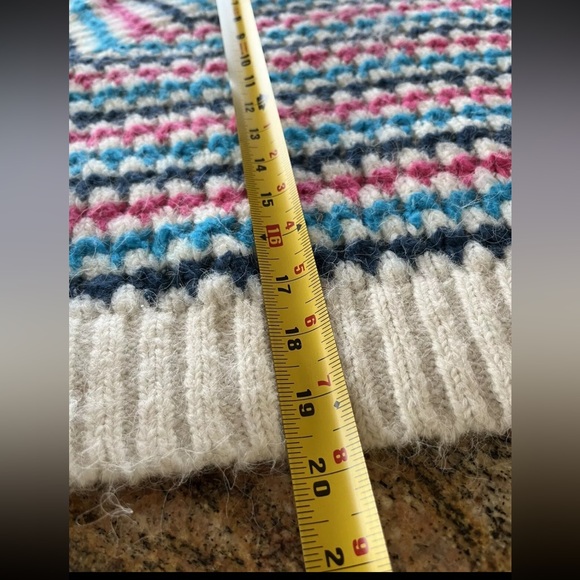 ZARA  Striped Multicolor Sweater Womens Size Small Chunky Knit Pullover Rainbow - Picture 9 of 10